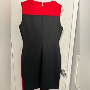 Red and black dress